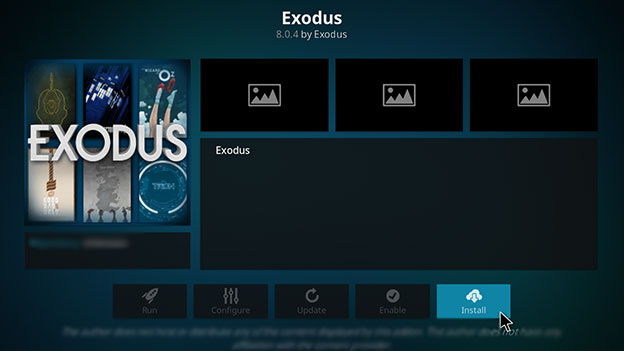 Setja upp-Exodus-Kodi-addon