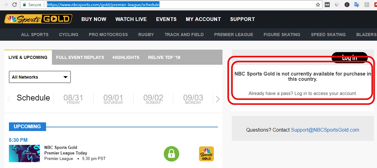 nbc nije dostupan izvan SAD-a za streaming engleskog Premier League nogometa