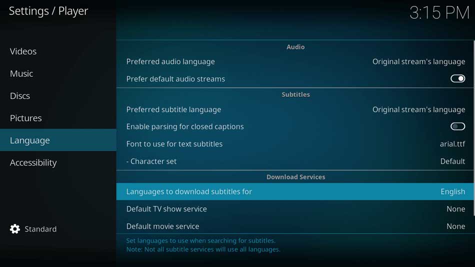 how to add subtitles to watch game of thrones on kodi