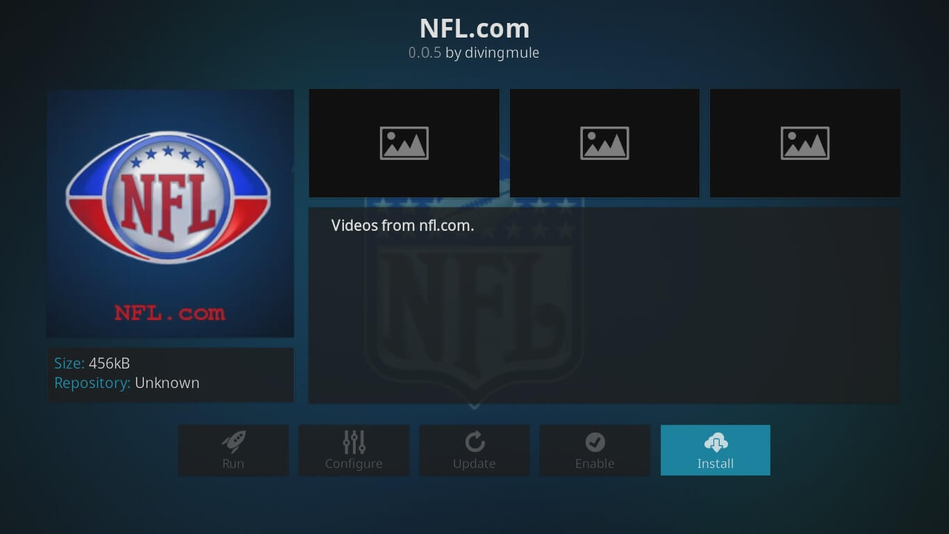 Nézze meg az NFL-t az NFL.com addon